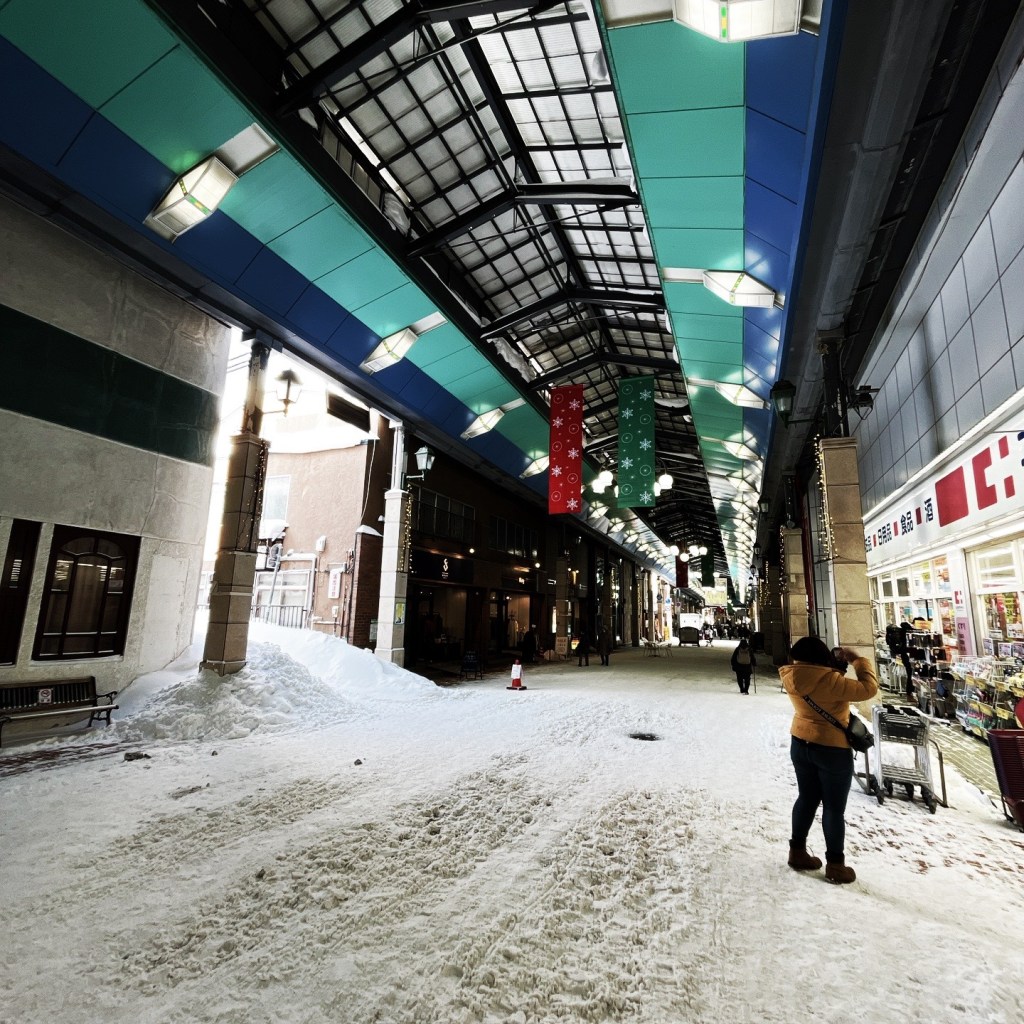 小樽都通り商店街を歩く